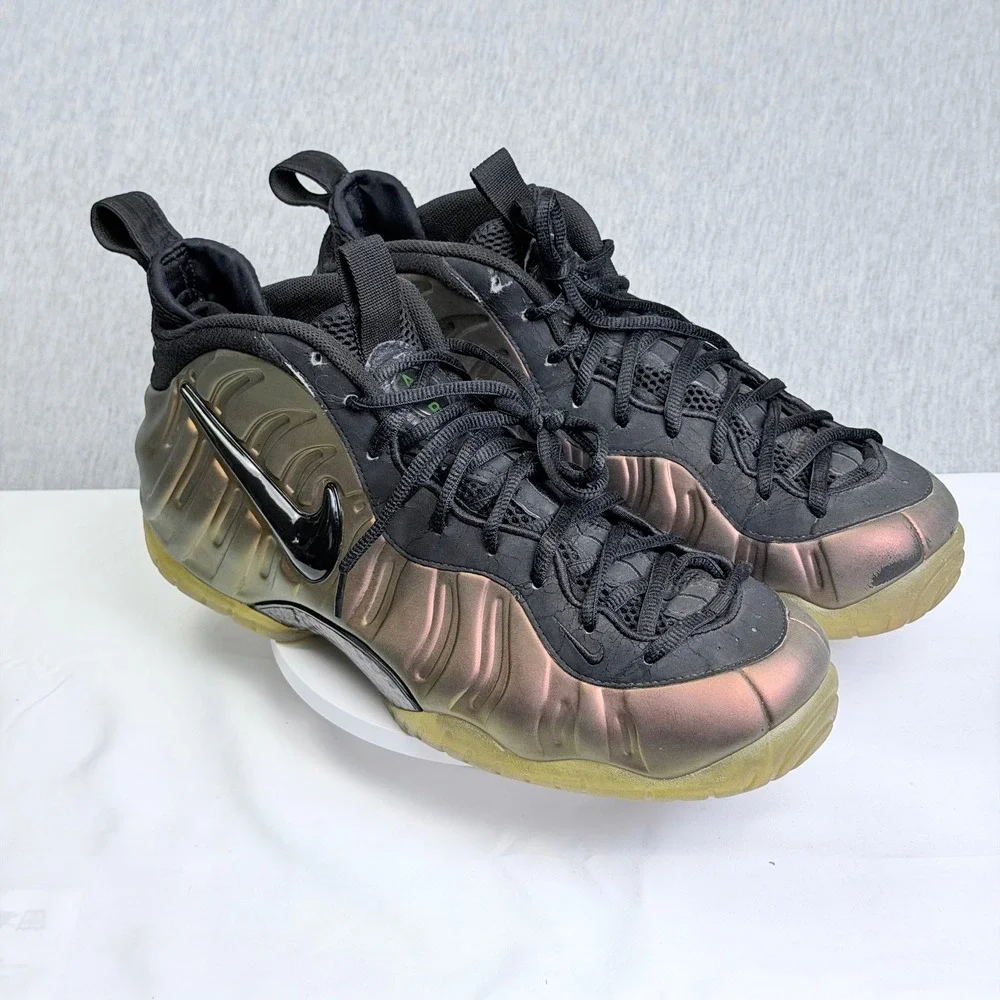 Nike Air Foamposite Pro Gym Green 2012 Mens Size 14 624041-302 Iridescent Black